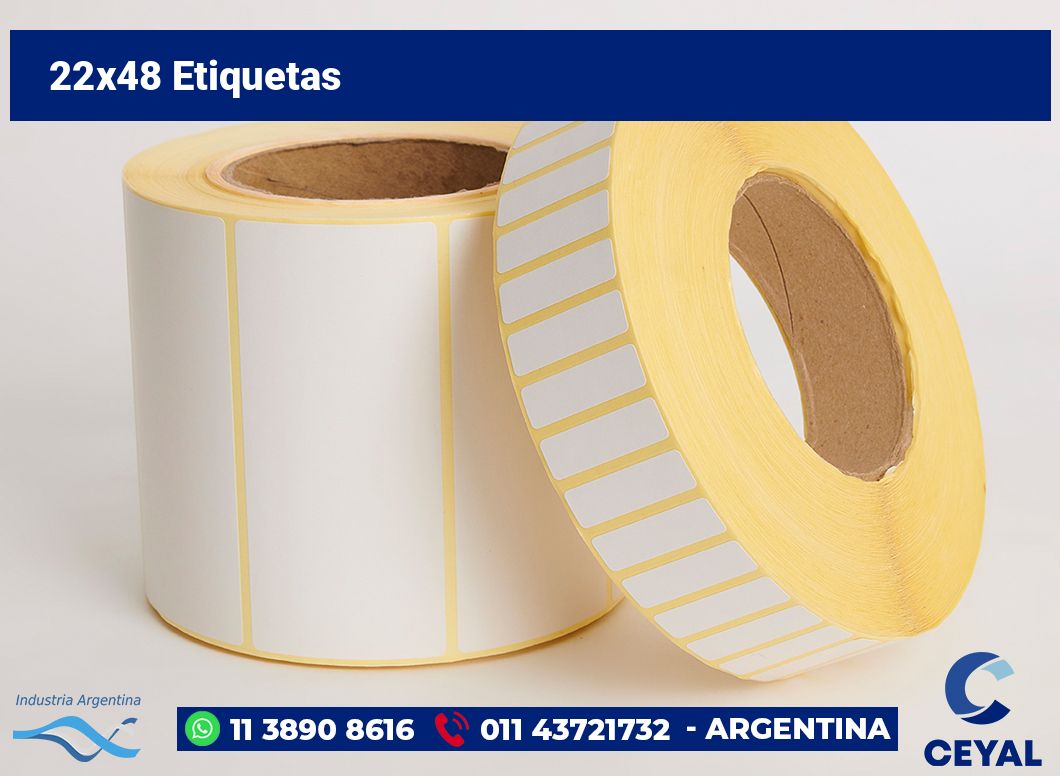 22×48 Etiquetas
