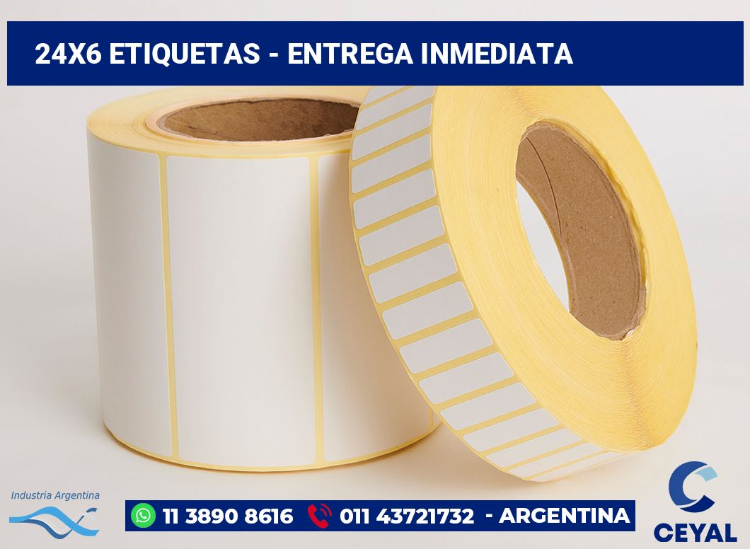 24×6 Etiquetas