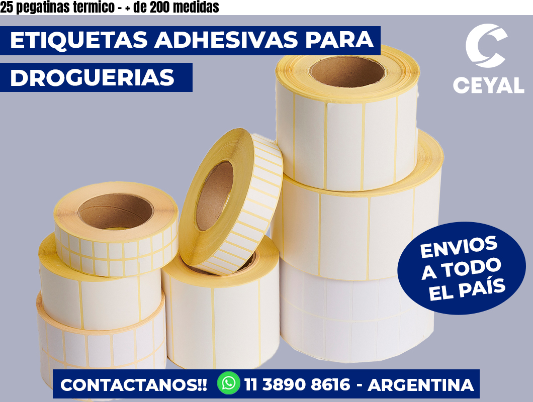 25 pegatinas termico – + de 200 medidas