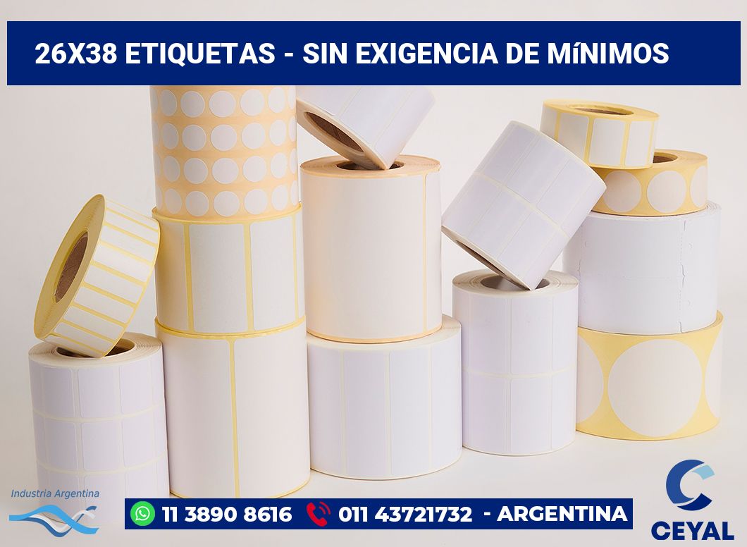 26×38 Etiquetas