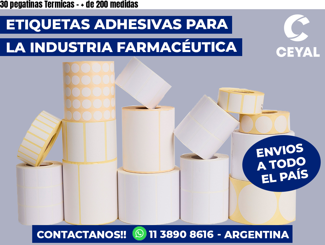 30 pegatinas Termicas – + de 200 medidas