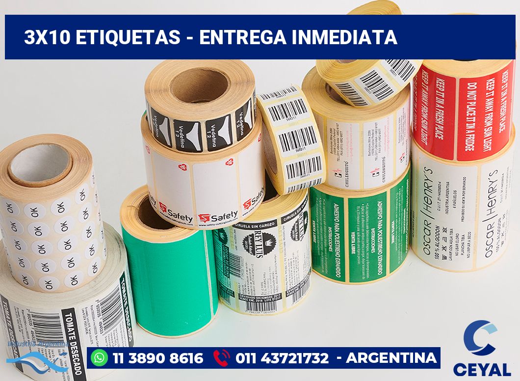3x10 Etiquetas