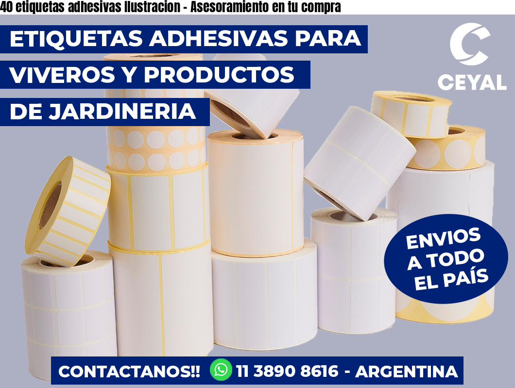 40 etiquetas adhesivas Ilustracion – Asesoramiento en tu compra