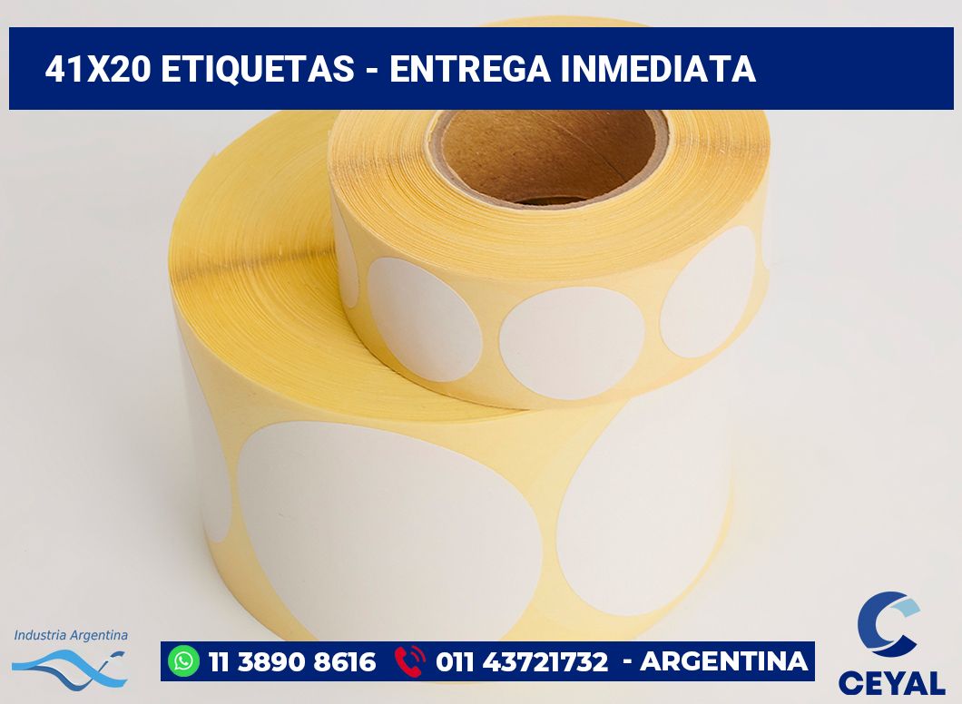 41×20 Etiquetas