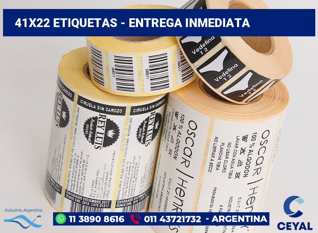 41x22 Etiquetas