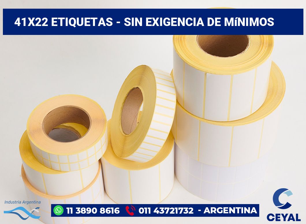 41×22 Etiquetas
