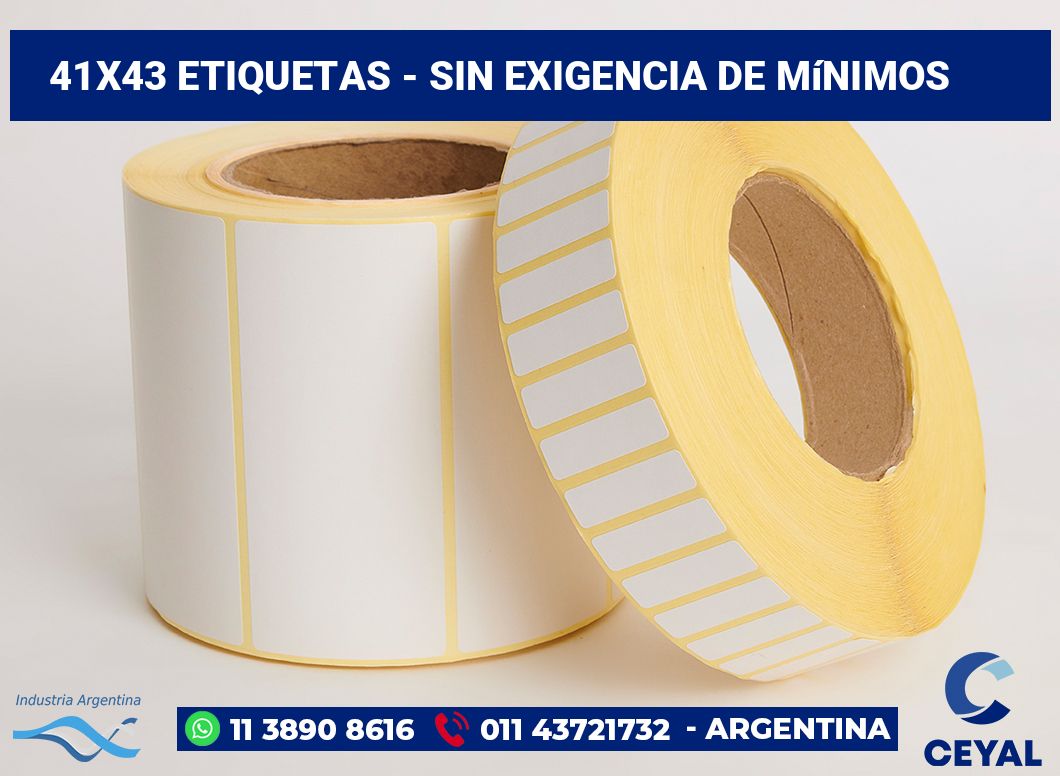 41x43 Etiquetas