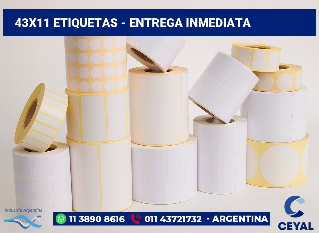 43×11 Etiquetas