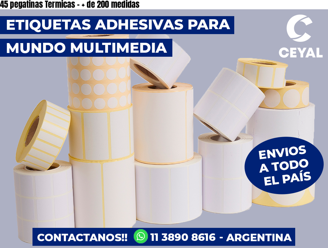 45 pegatinas Termicas – + de 200 medidas