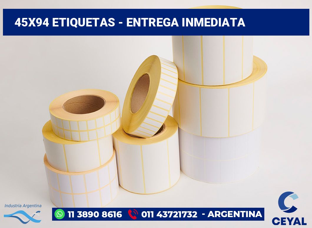45×94 Etiquetas