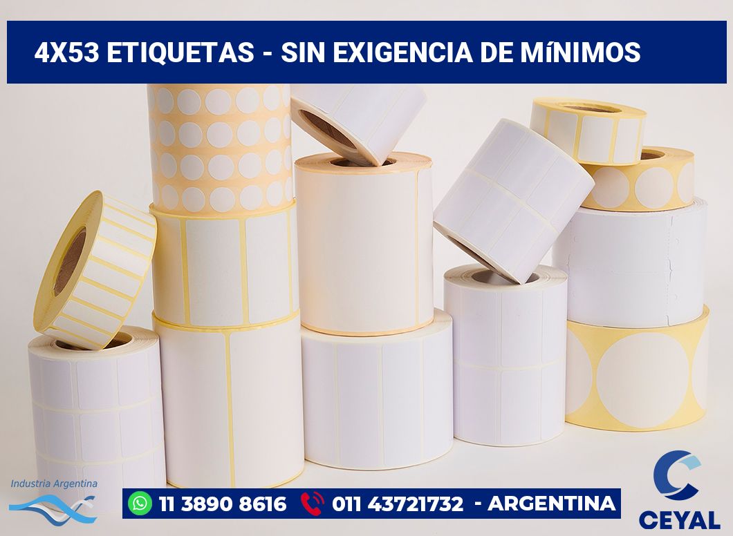 4x53 Etiquetas