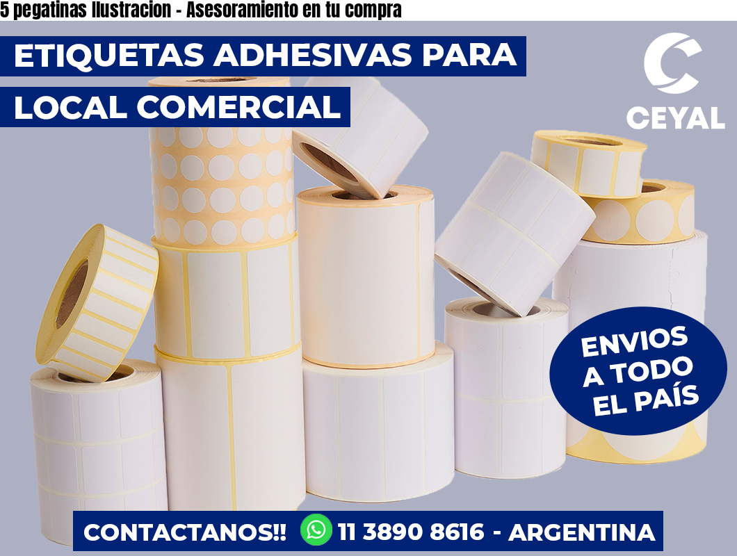 5 pegatinas Ilustracion - Asesoramiento en tu compra