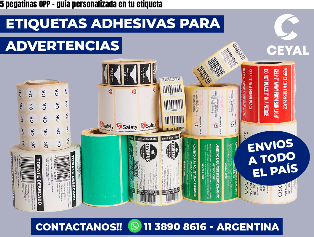 5 pegatinas OPP – guía personalizada en tu etiqueta