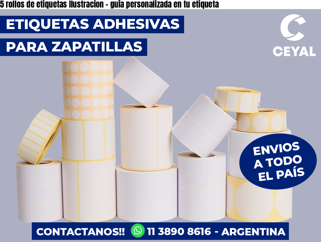 5 rollos de etiquetas Ilustracion – guía personalizada en tu etiqueta