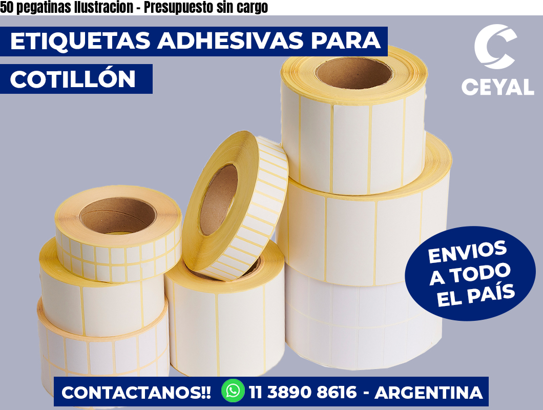 50 pegatinas Ilustracion – Presupuesto sin cargo