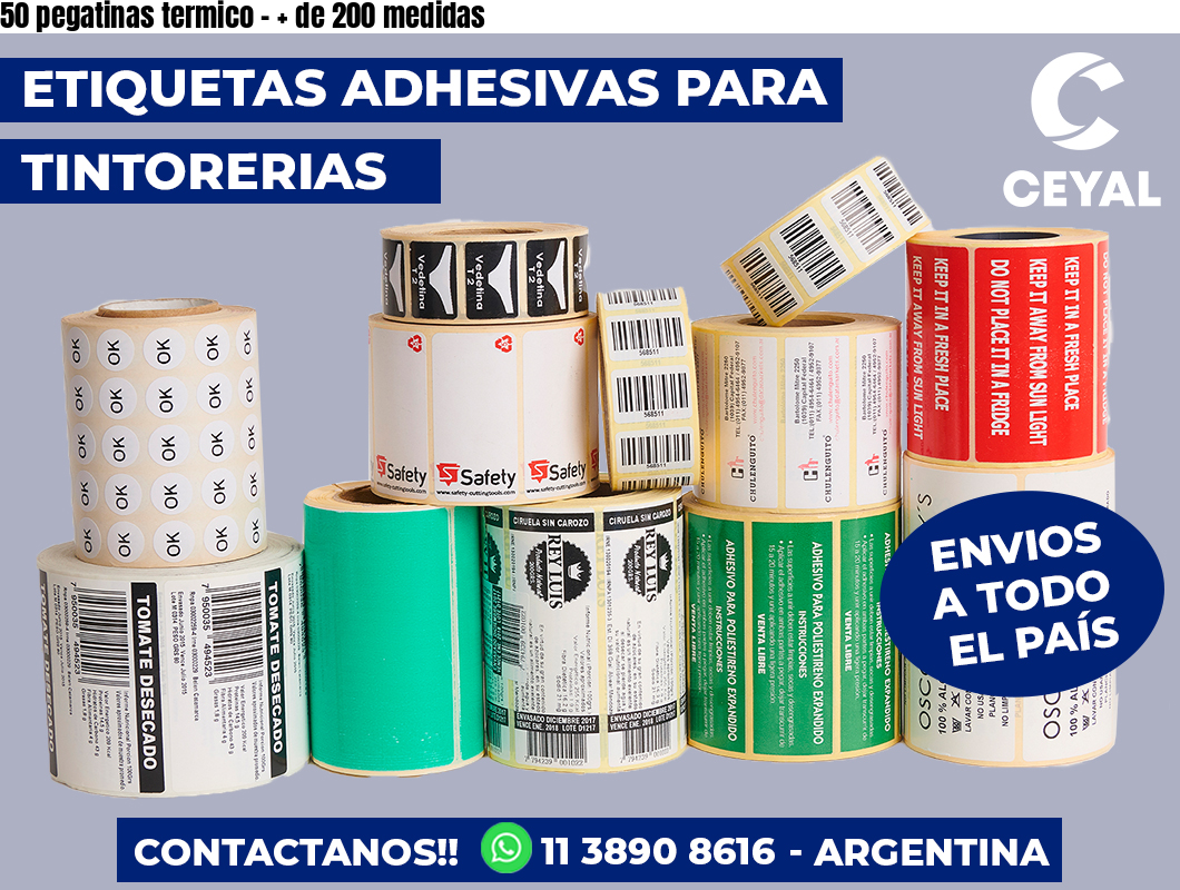 50 pegatinas termico – + de 200 medidas
