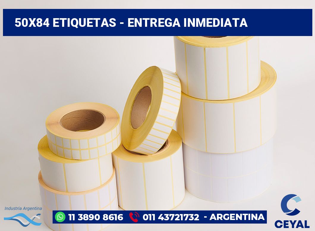 50x84 Etiquetas