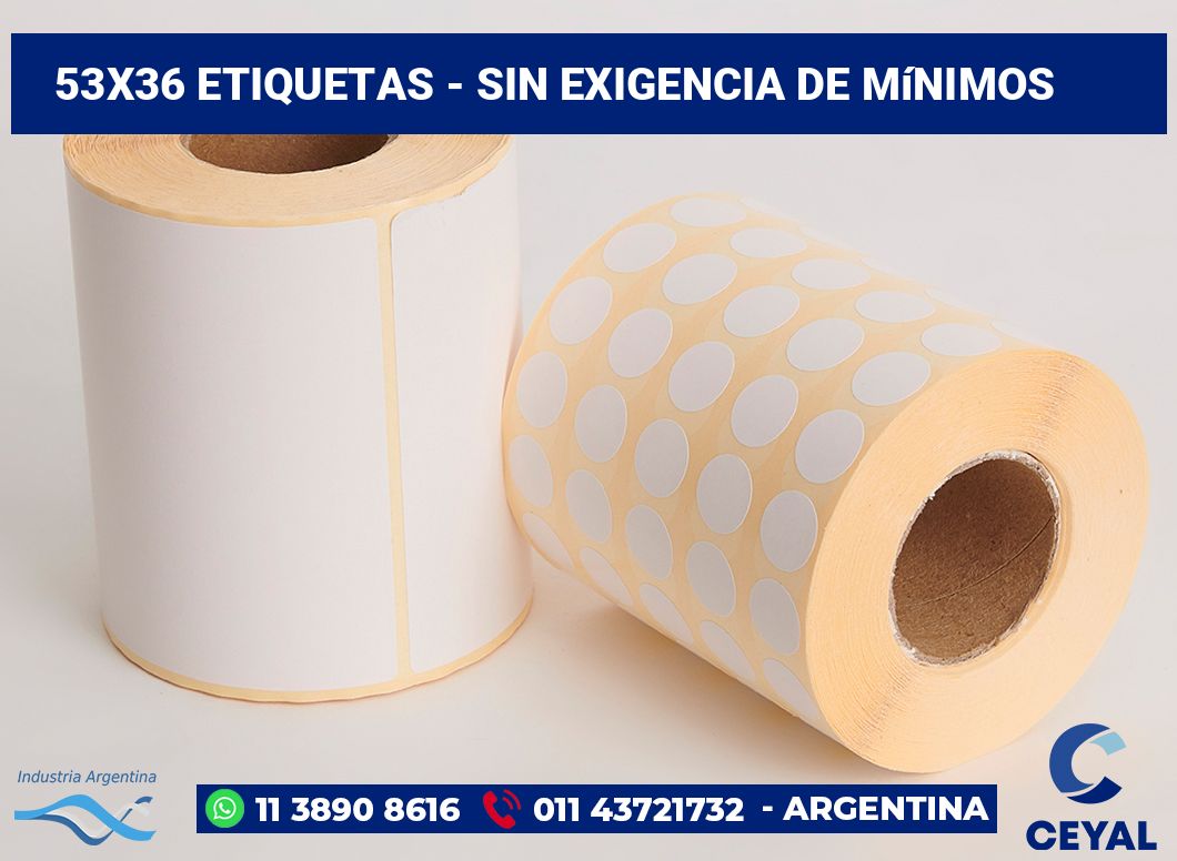53×36 Etiquetas