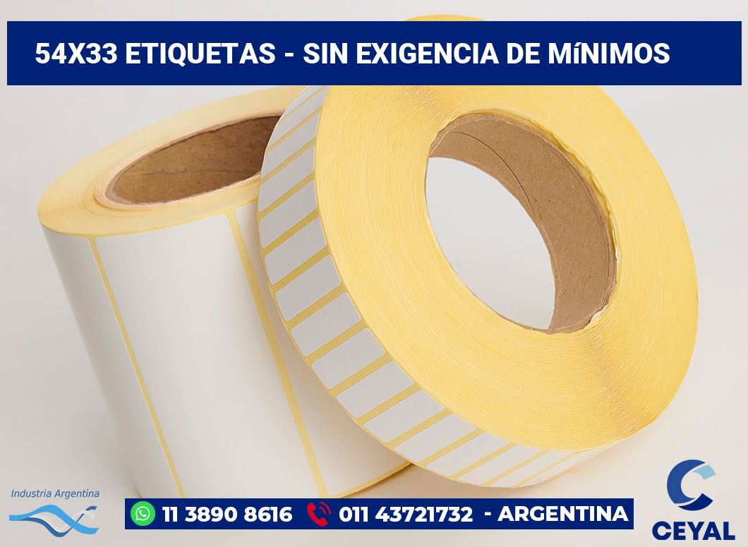 54×33 Etiquetas