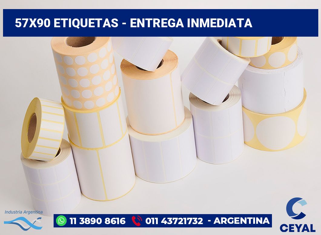 57×90 Etiquetas