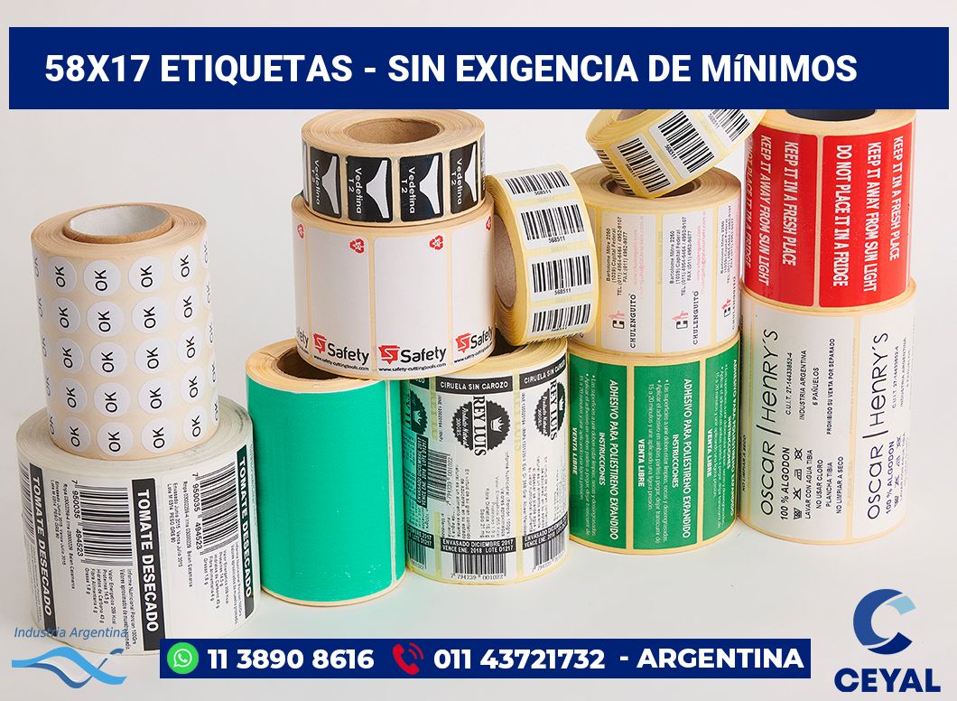 58×17 Etiquetas
