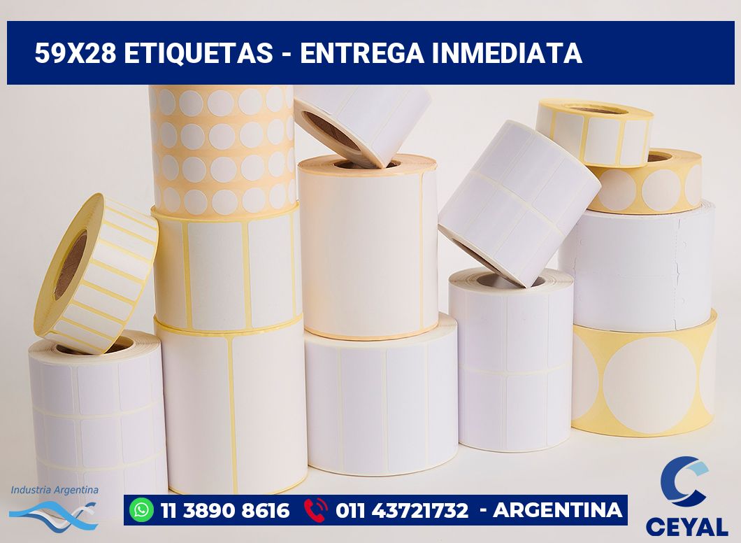 59x28 Etiquetas