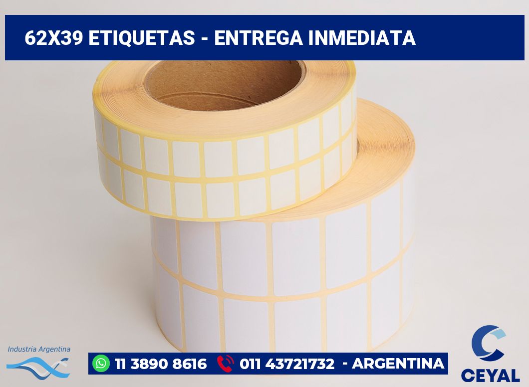 62×39 Etiquetas