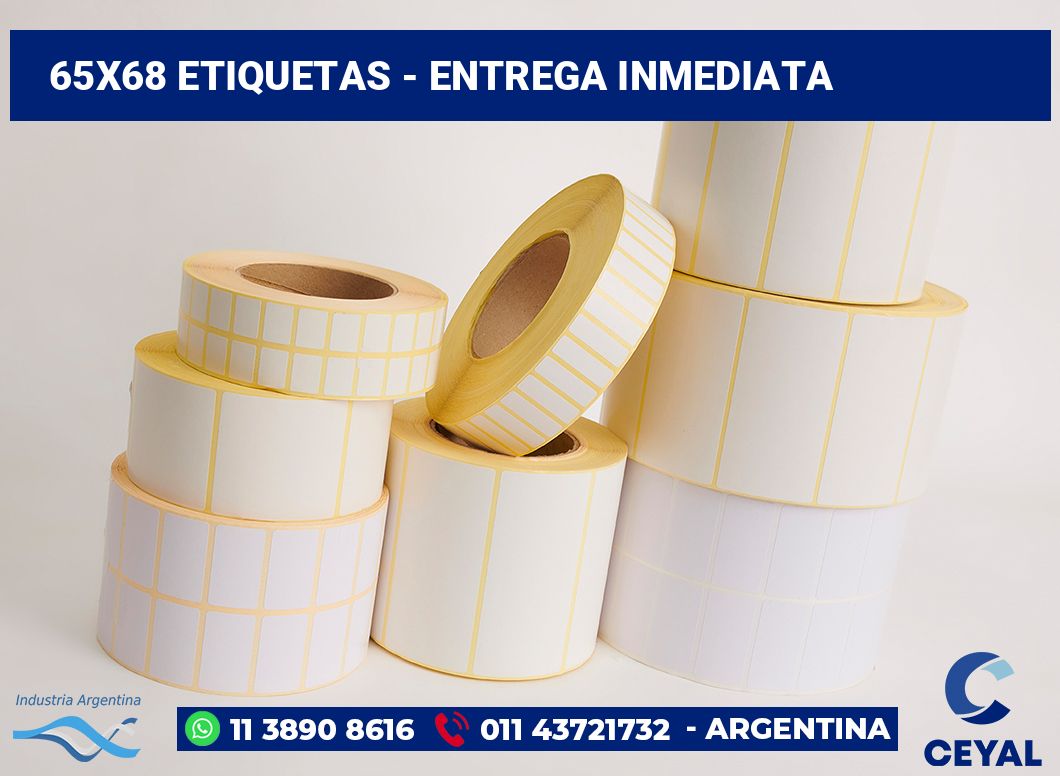65×68 Etiquetas