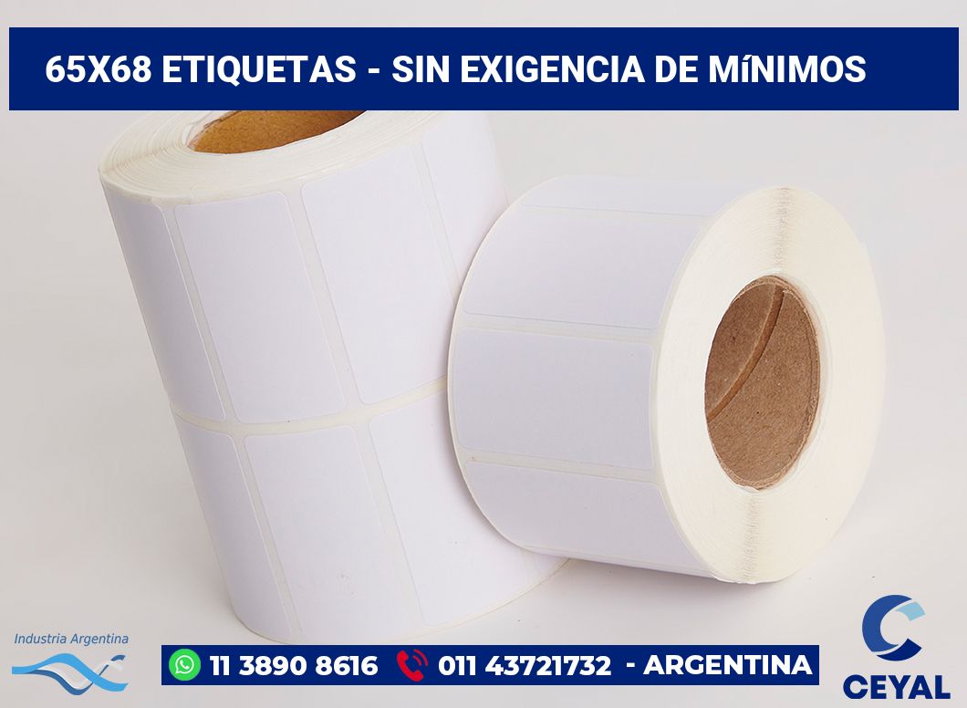 65×68 Etiquetas