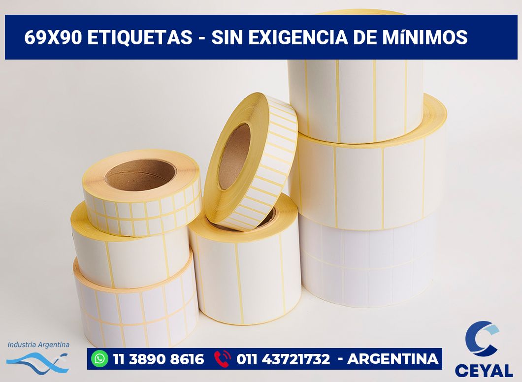 69x90 Etiquetas