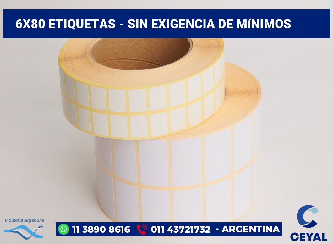 6x80 Etiquetas