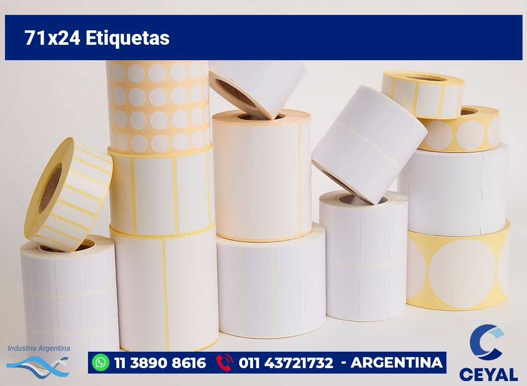 71×24 Etiquetas