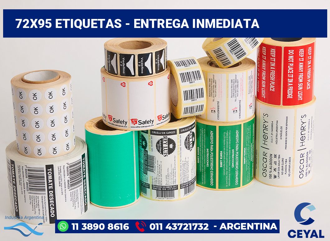 72x95 Etiquetas