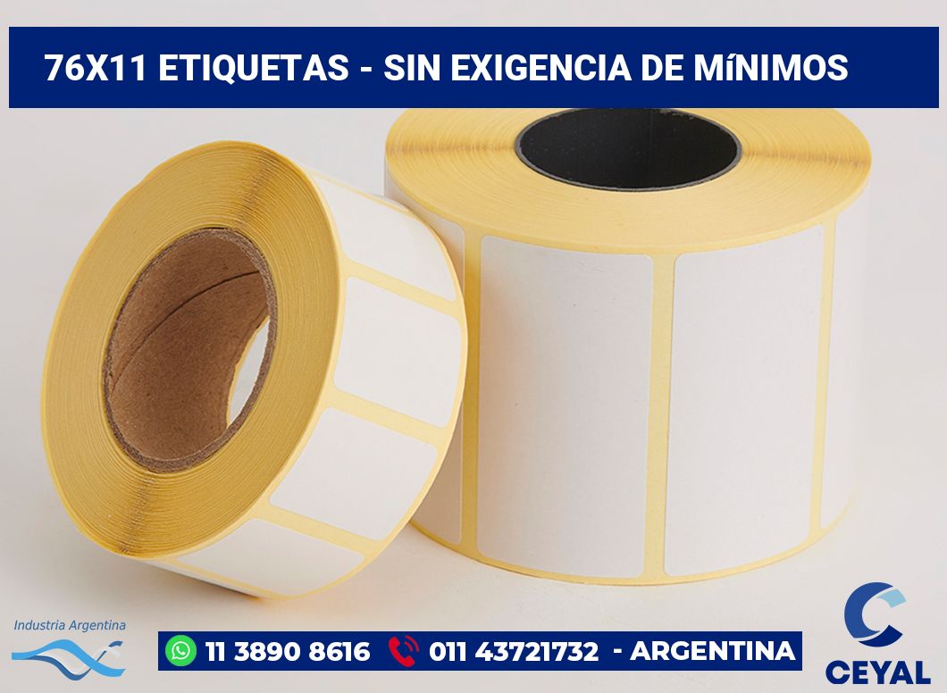 76×11 Etiquetas