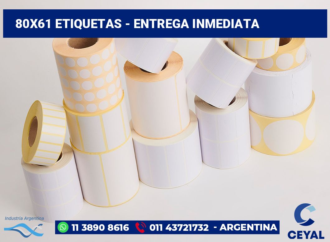 80x61 Etiquetas