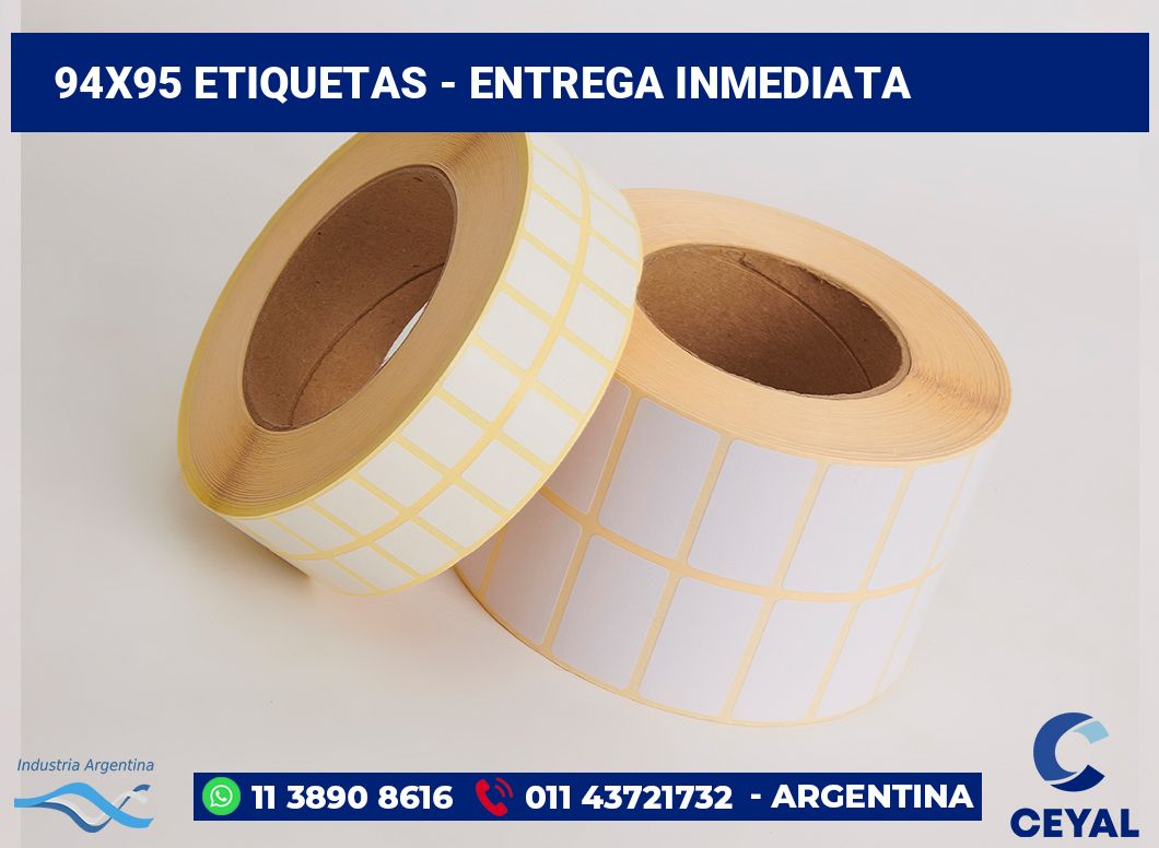 94×95 Etiquetas