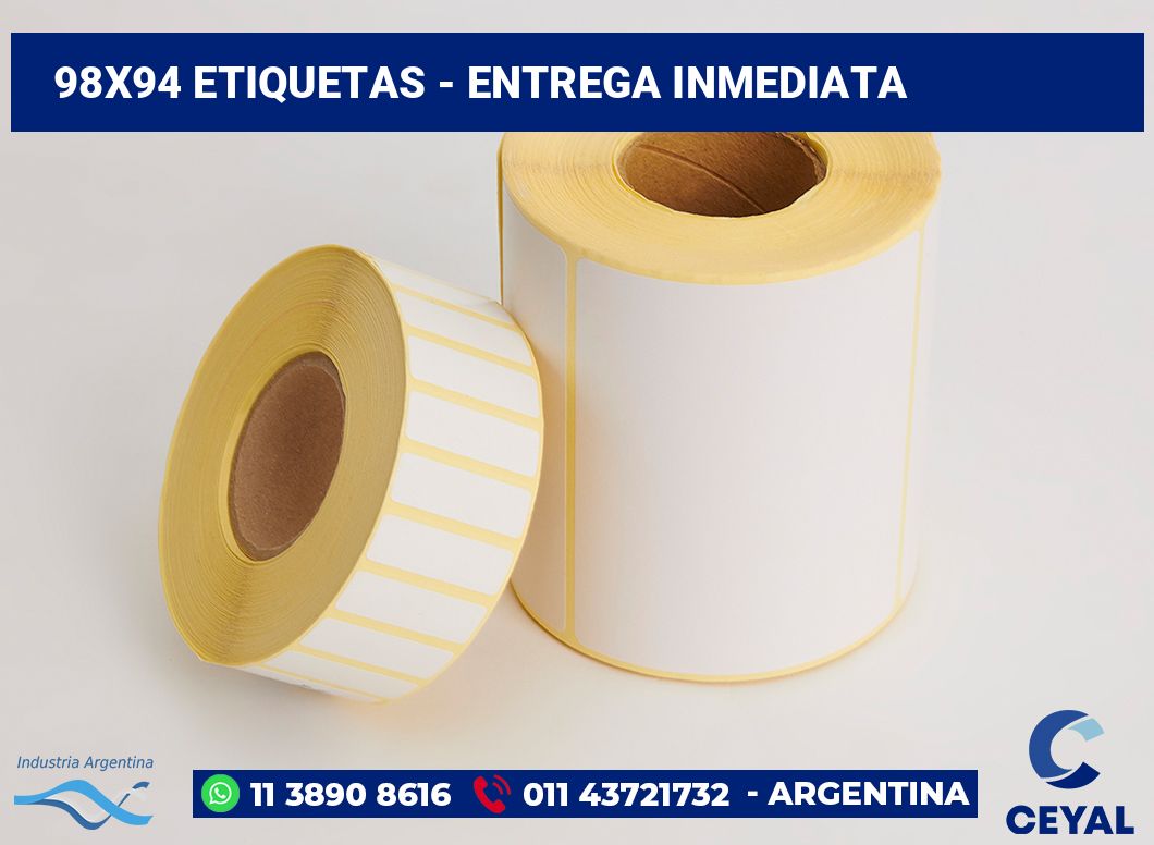 98×94 Etiquetas
