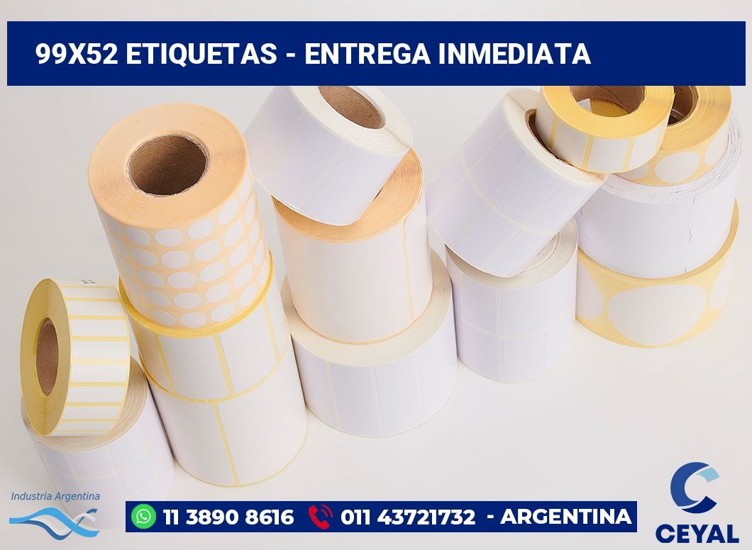 99×52 Etiquetas