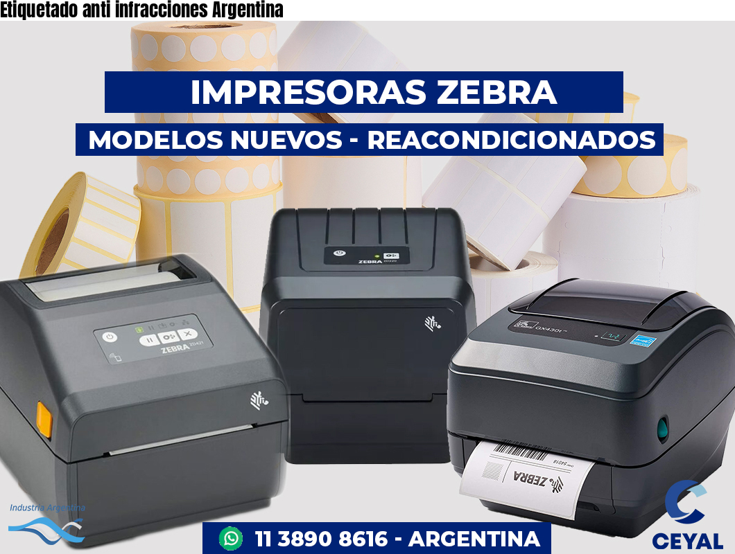 Etiquetado anti infracciones Argentina