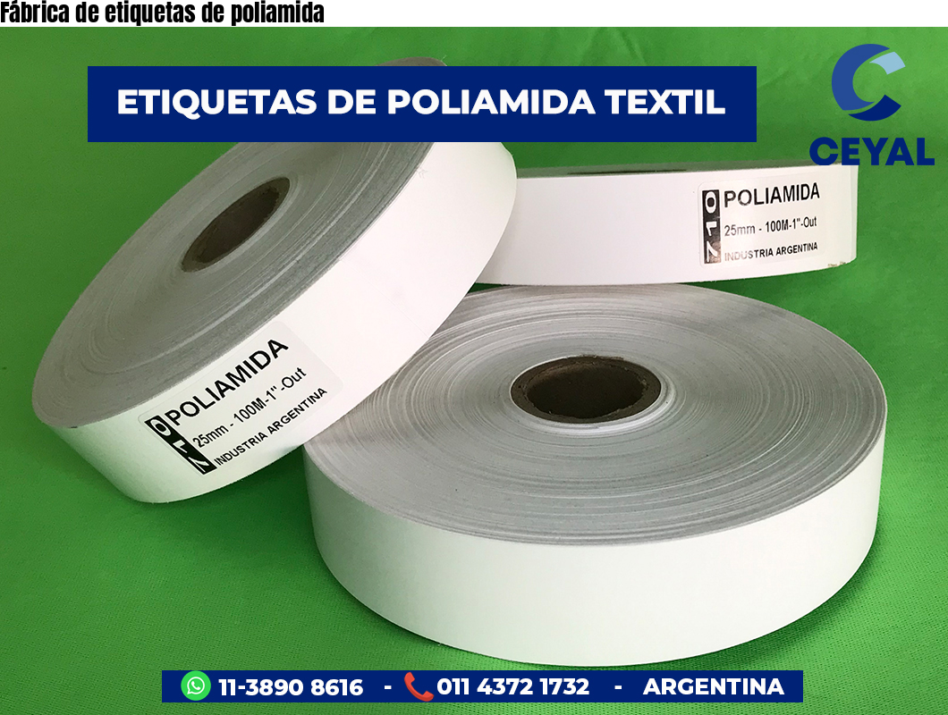 Fábrica de etiquetas de poliamida