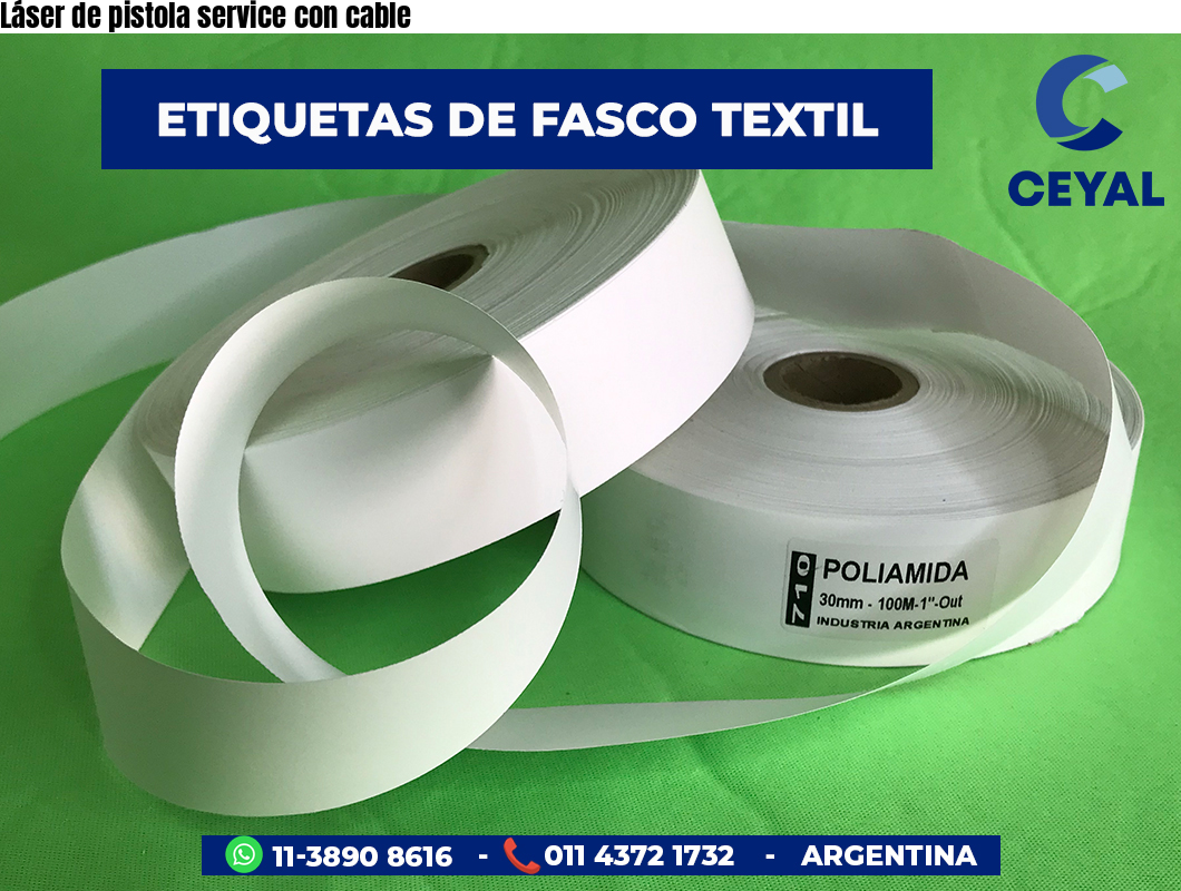 Láser de pistola service con cable