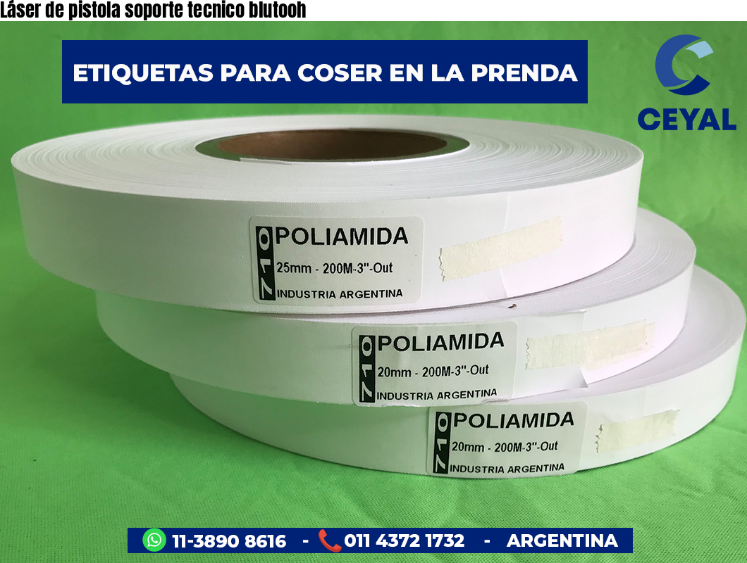 Láser de pistola soporte tecnico blutooh