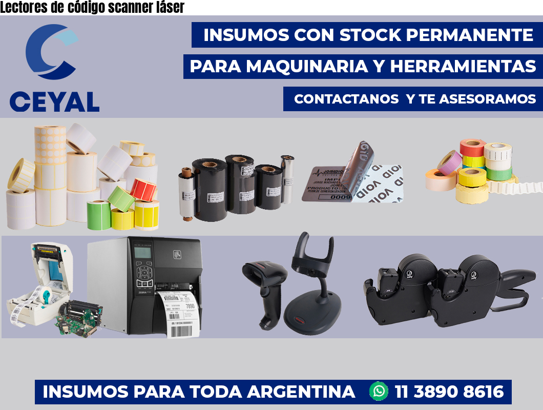 Lectores de código scanner láser
