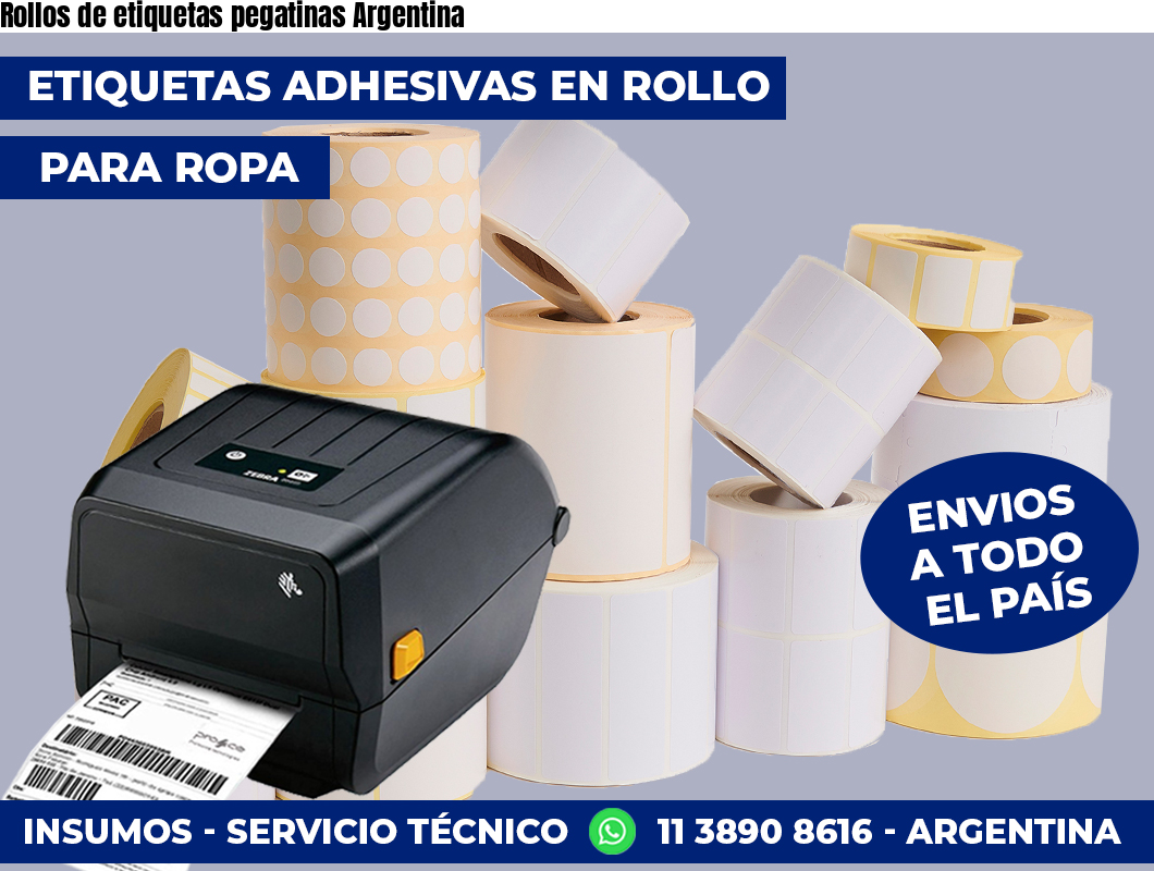 Rollos de etiquetas pegatinas Argentina