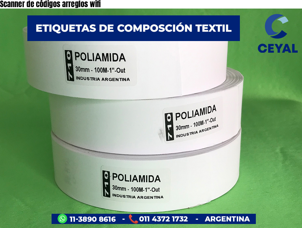 Scanner de códigos arreglos wifi