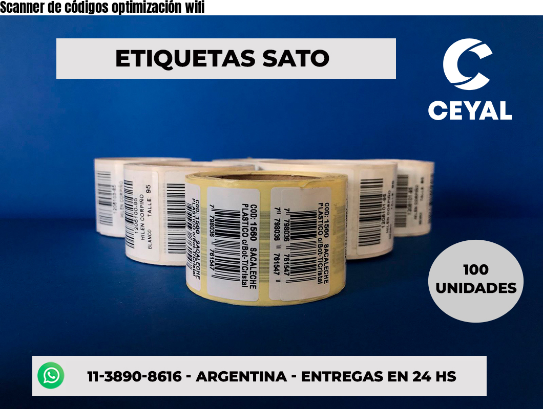 Scanner de códigos optimización wifi