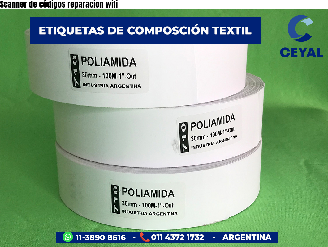 Scanner de códigos reparacion wifi