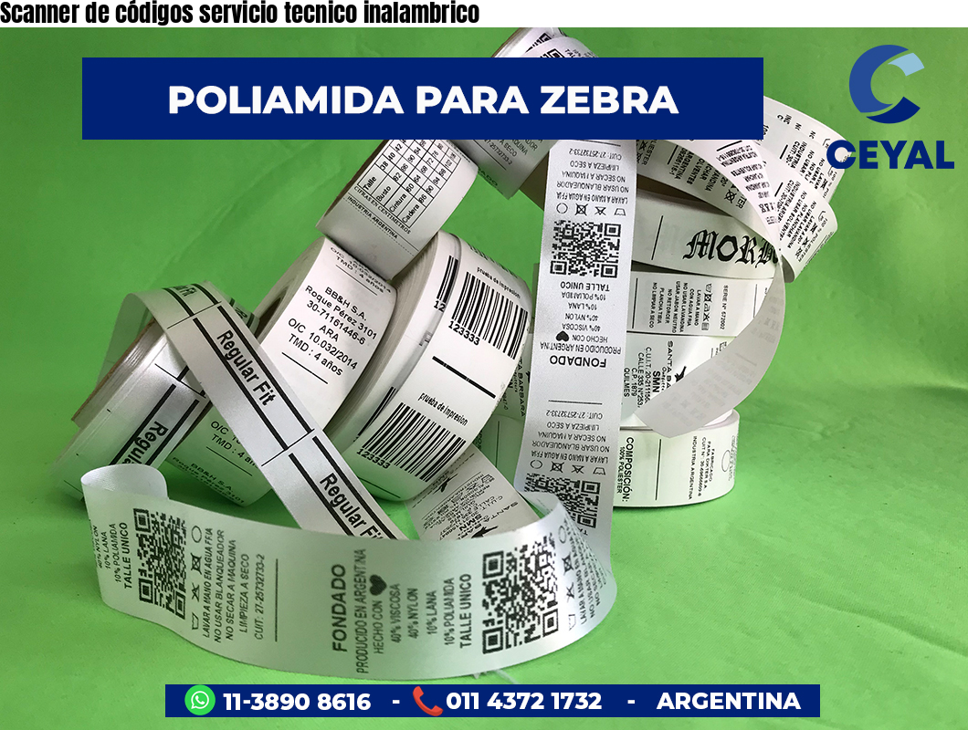 Scanner de códigos servicio tecnico inalambrico