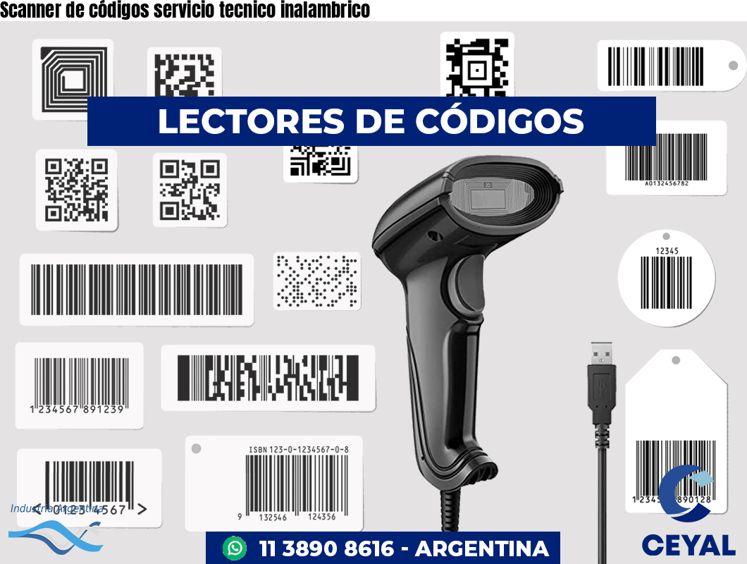 Scanner de códigos servicio tecnico inalambrico