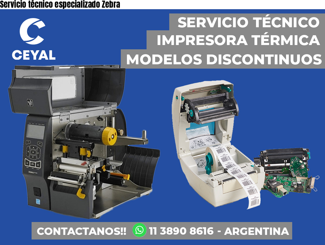 Servicio técnico especializado Zebra
